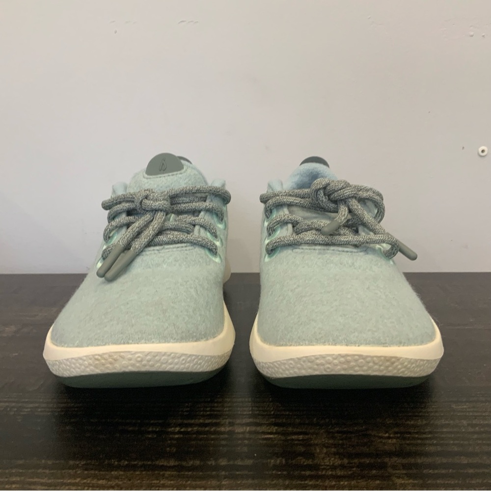 Allbirds Womens Wool Runner Mizzle Lichen (White Sole) Running Shoes Size 7 - Picture 11 of 11
